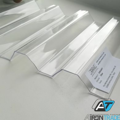 Купить Прозрачный поликарбонат шифер Toplight Greca76 1,4 мм Прозрачный 1265x6000 мм